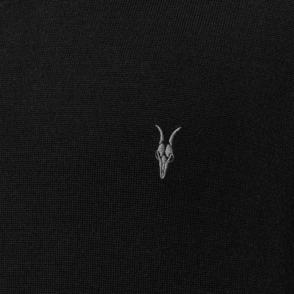All Saints Black Long Sleeve Men's Light Sweater. - Picture 7 of 12